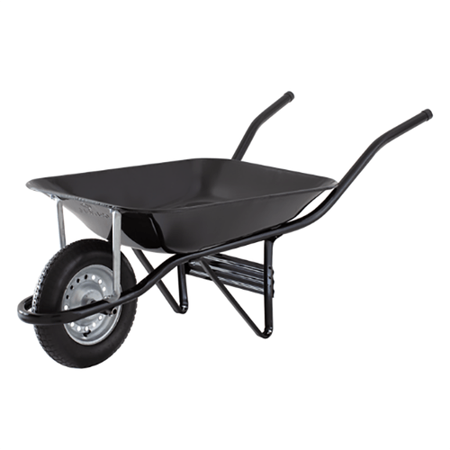 Carrinho de Mão Cor Preto Aterro 55 Litros com Pneu e Câmara PCPC Canal