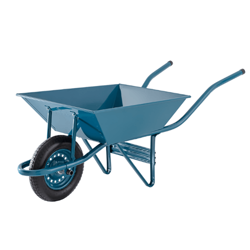 Carrinho de Mão Cor Azul Aterro 65 Litros 120kg Extrafort Giga com Pneu Maciço CQAM Canal