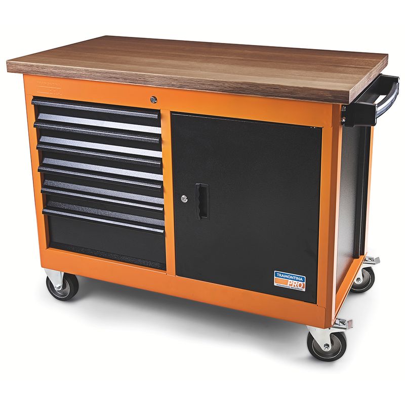 Carro-Bancada-com-6-Gavetas-e-1-Porta-44959-001-Tramontina-Pro
