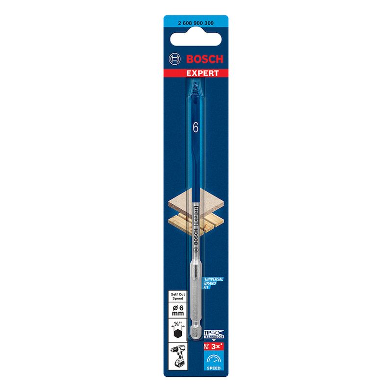 Broca-Chata-Madeira-Self-Cut-6-x-152mm-Expert-Bosch