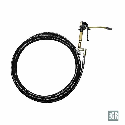 Mangueira Hidráulica Completa para Graxa 1/4 x 10M 8001-C Lupus