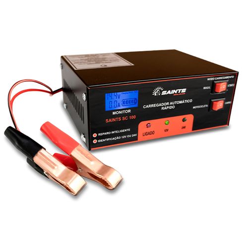 Carregador de Bateria 10A SC100 Bivolt 1875 Saints
