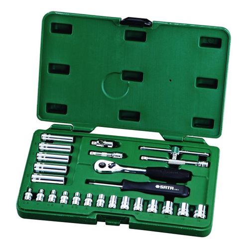 Jogo Soquetes Sextavado 1/4" 36 Peças Mm ST09001SJ Sata