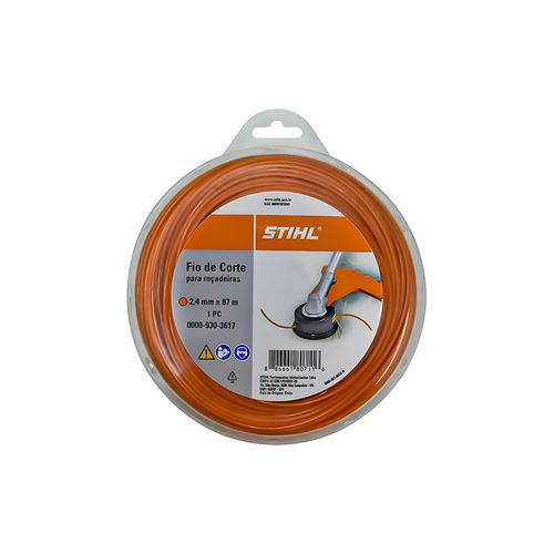 Pacote Fio De Nylon 2.4mm X 87.0m Laranja 0000 930 2303 0000-930-3617 Stihl