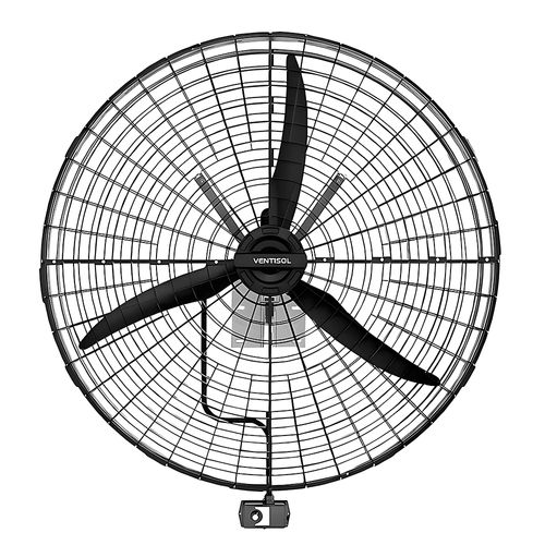 Ventilador Fixo De Parede Grande 1.0M Premium Preto 220V Ventisol