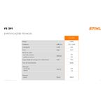 RocadeiraaGasolinaFS291LDm3003Laminacom3Facas41472000508Stihl