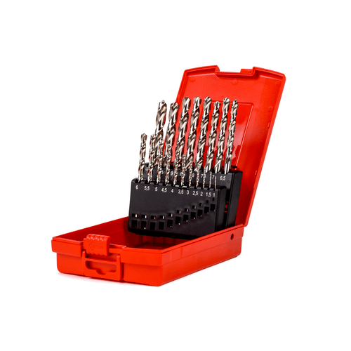 Jogo de Broca AR mm 1.0 a 10mm 19pcs ( A290 - brocas A114) - Estojo Plastico A290201BR Dormer