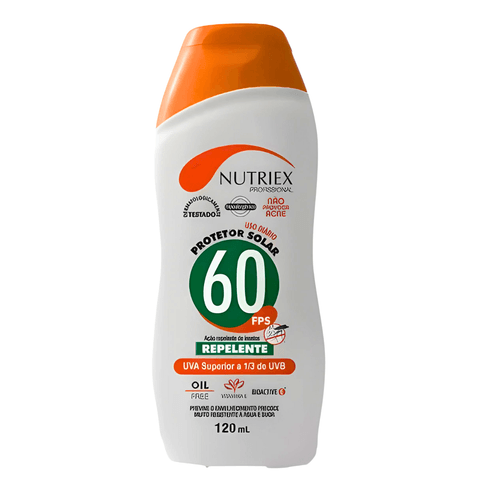Protetor Solar com Repelente FPS 60 120 ML Nutriex