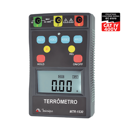 Terrometro Digital Portatil CAT IV 400V MTR-1530 Minipa