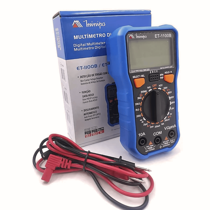 Multimetro-Digital-CAT-II-600V-ET-1100B-Minipa