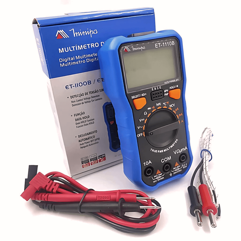 Multimetro-Digital-CAT-II-600V-ET-1110B-Minipa-