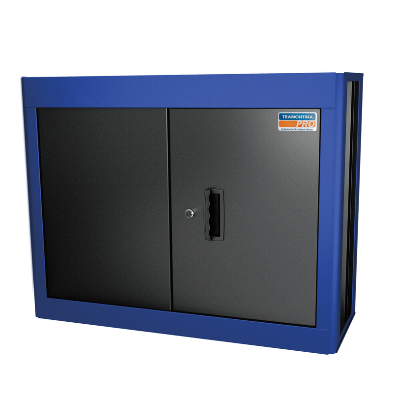 Painel-para-Ferramentas-com-2-Portas-Superior-Pequeno-Preto-Azul-44953-204-Tramontina-Pro