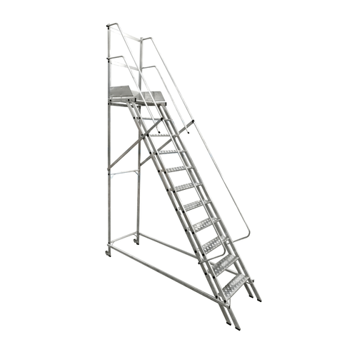 Escada Plataforma Trepadeira NR Alumínio 10 Degraus 2.75M PLAT NR 2750 Escaleve