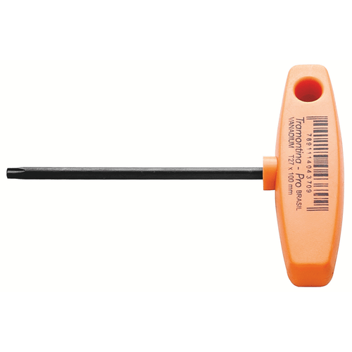 Chave Torx com Cabo tipo T 25 X 100MM Trafix 44362/125 Tramontina Pro