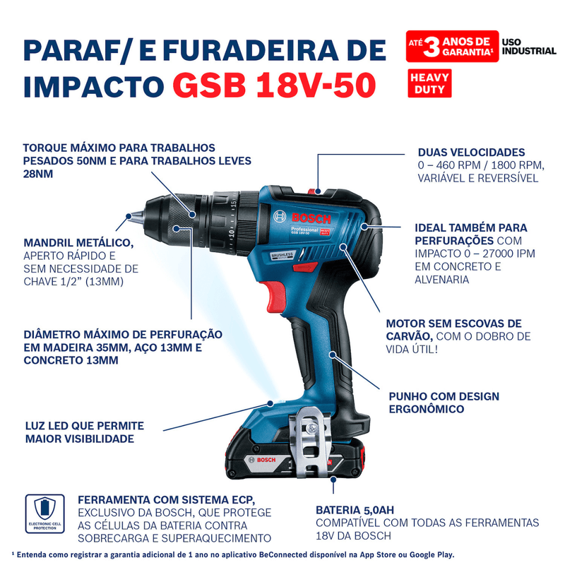 Furadeira-ImpactoParafusadeira-a-Bateria-12-Pol.-Biv-GSB-18V-50-Bosch