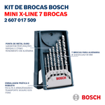 Jogo-de-Brocas-Para-Alvenaria-3-a-8mm-7-Pecas-Mini-X-Line-Bosch