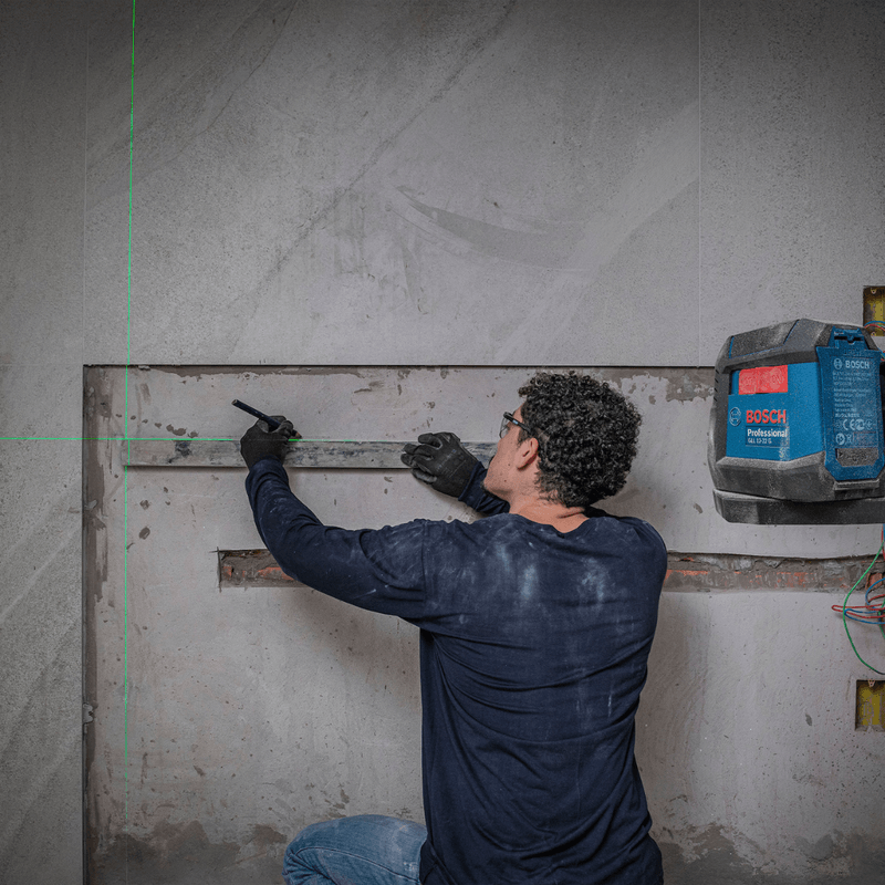 Nivel-a-Laser-Verde-12M-Suporte-Giratorio-GLL-12-22-G-Bosch