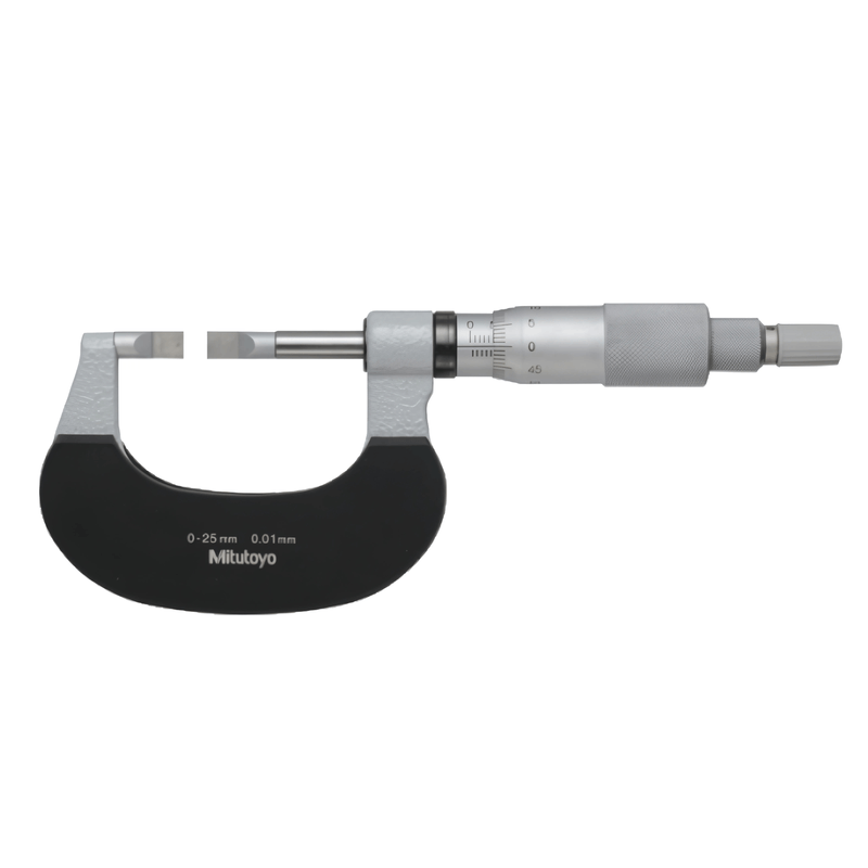Micrometro-Externo-com-Ponta-Tipo-Lamina-0-25MM--0.01MM--122-161-10-Mitutoyo-