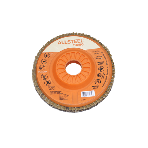 Disco Flap Allsteel Turbo 115mm x 7/8 G80 15B458 Walter