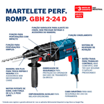 Kit-Esmerilhadeira-GWS-850-e-Martelete-Perfurador-SDS-PLUS-GBH-2-24-D-127V-Bosch