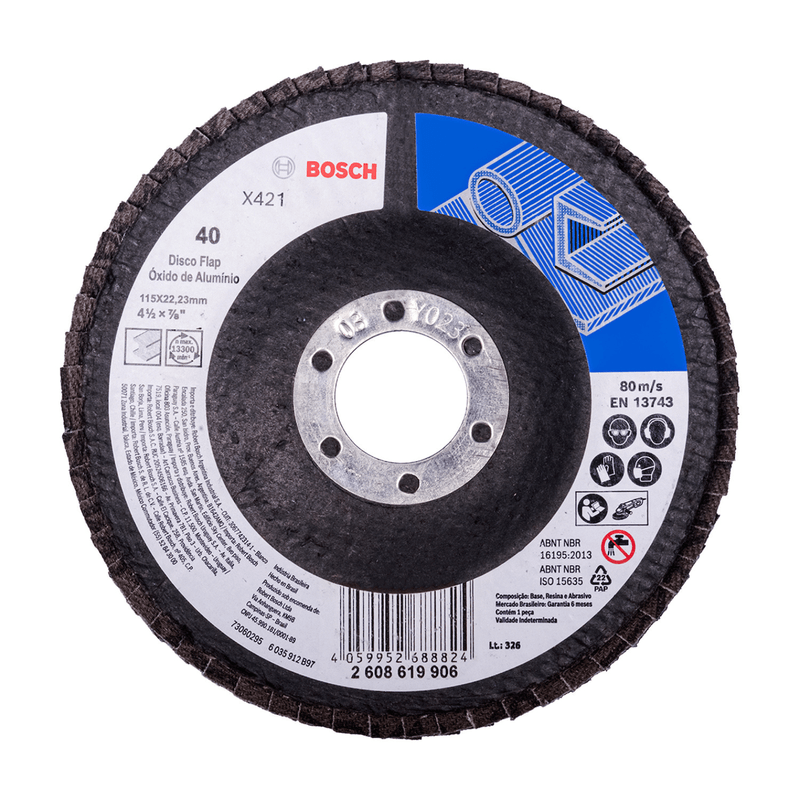 Disco-Flap-oxido-de-aluminio-115MM-40-Fibra-X421-Bosch--2-