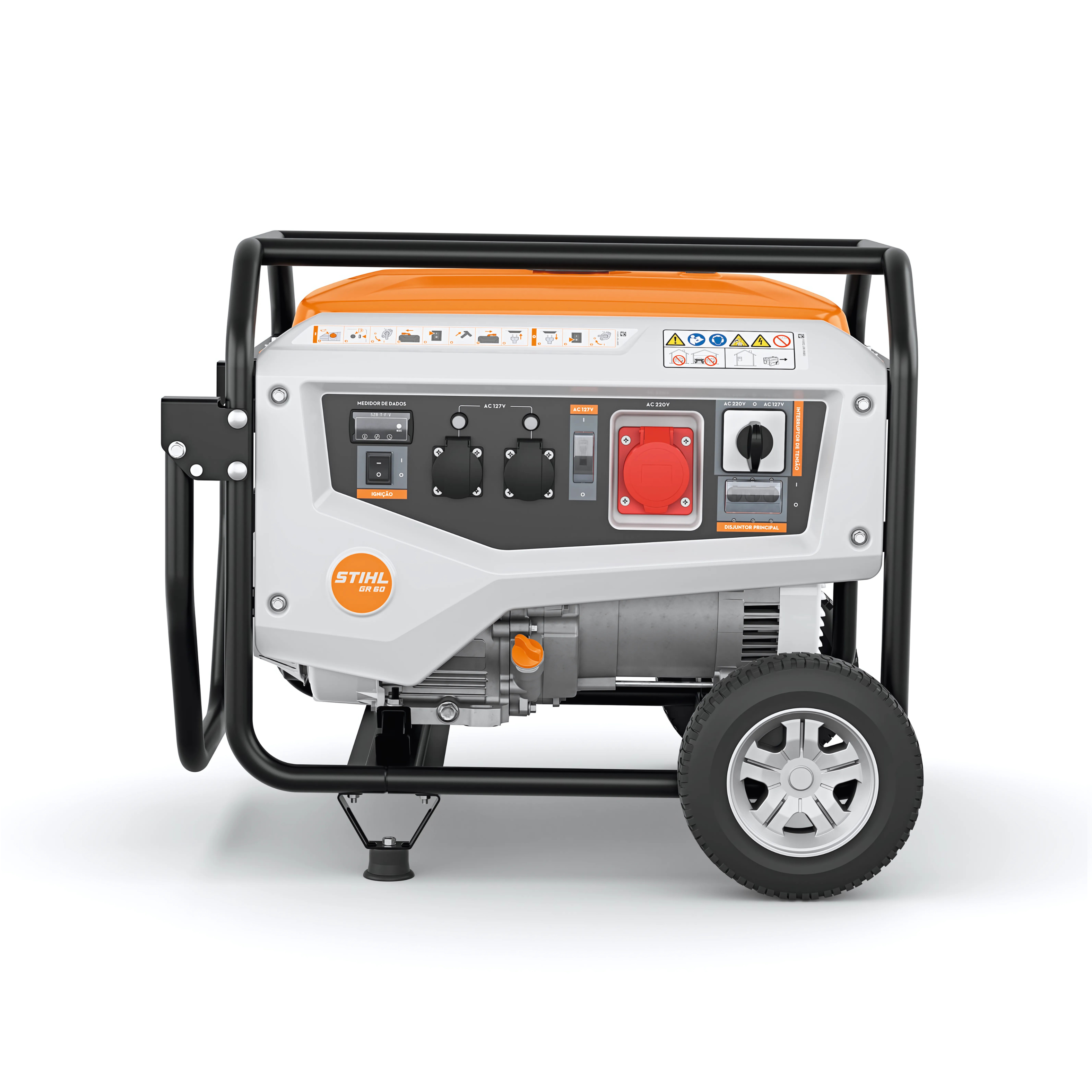 Gerador A Combustão GR 60 4.4KW / 5.0KW 11.4HP 127/220V 4T Partida Manual Stihl