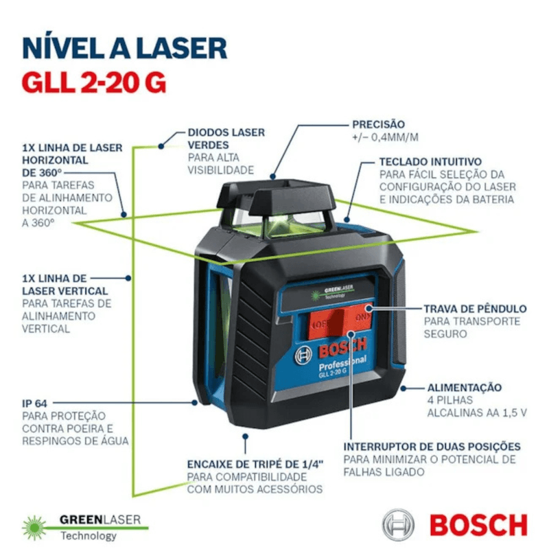 Nivel-Laser-Linear-GLL-2-20-Linha-Verde-Recarregavel-Bosch--5-