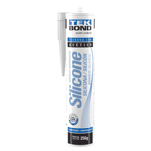 Silicone Acético Branco Pra Uso Geral 256G 17000016154 Tekbond