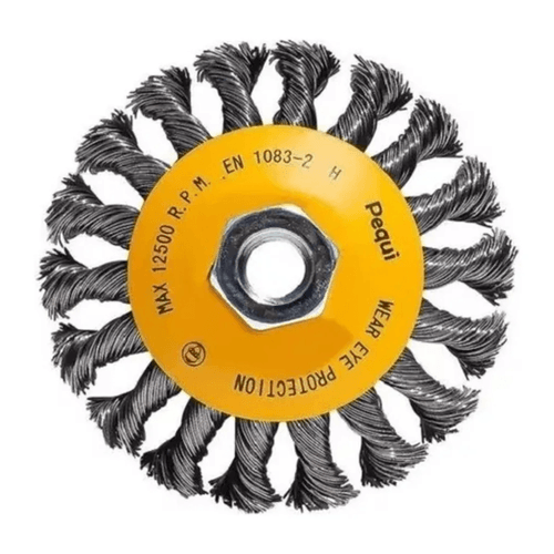Escova Cônica Trançado Aço 100mm X 12mm M-14 622151 Pequi