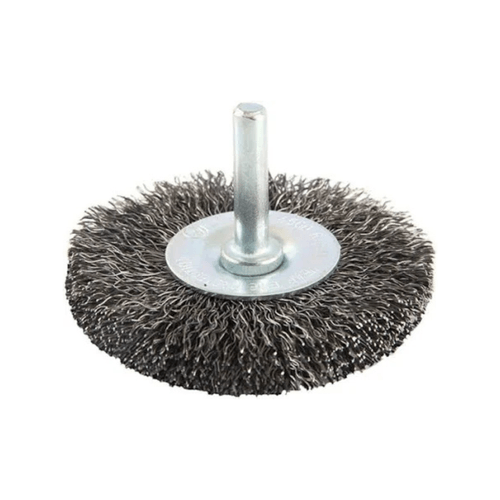 Escova Circular Ondulado De Aço Inox Com Hastes 50mm X 13mm 292587 Abrasfer