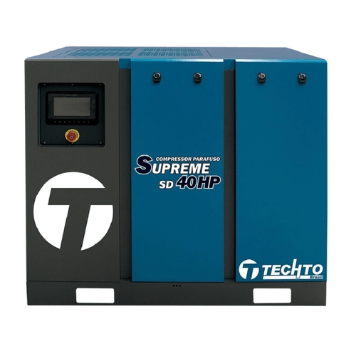 Compressor Parafuso 30Hp10 Bar 220V Trifásico Supreme Sd 30Hp Techto