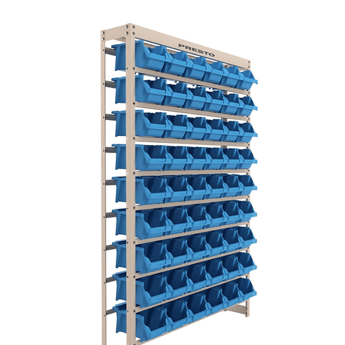 Kit Estante Com 54 Gavetas Azul No.5 93010 Presto