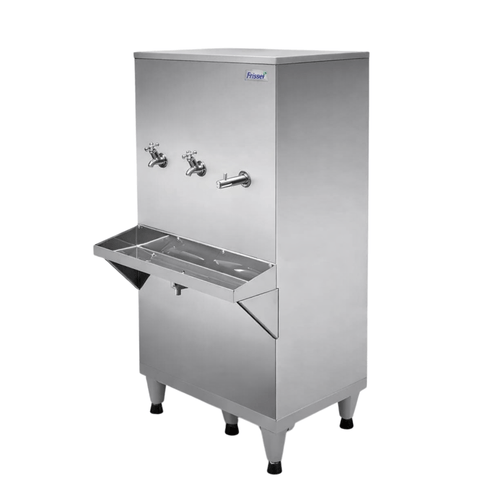 Bebedouro De Coluna Inox 100L 220V Com 2 Torneira e 1 jato20000168 Frisbel