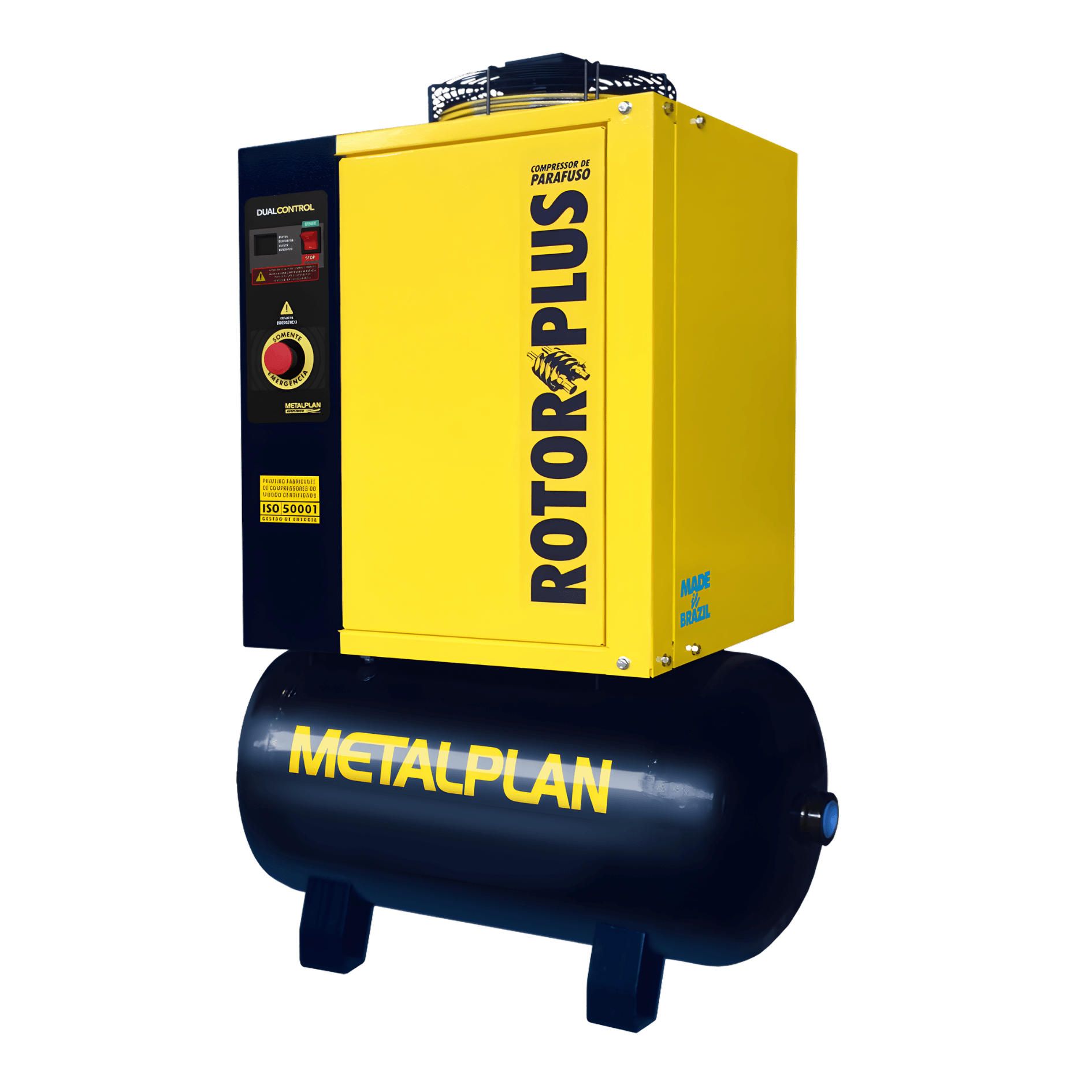 Compressor Parafuso Rotor Plus 4 HP 7BAR 220V 67 Litros Metalpan