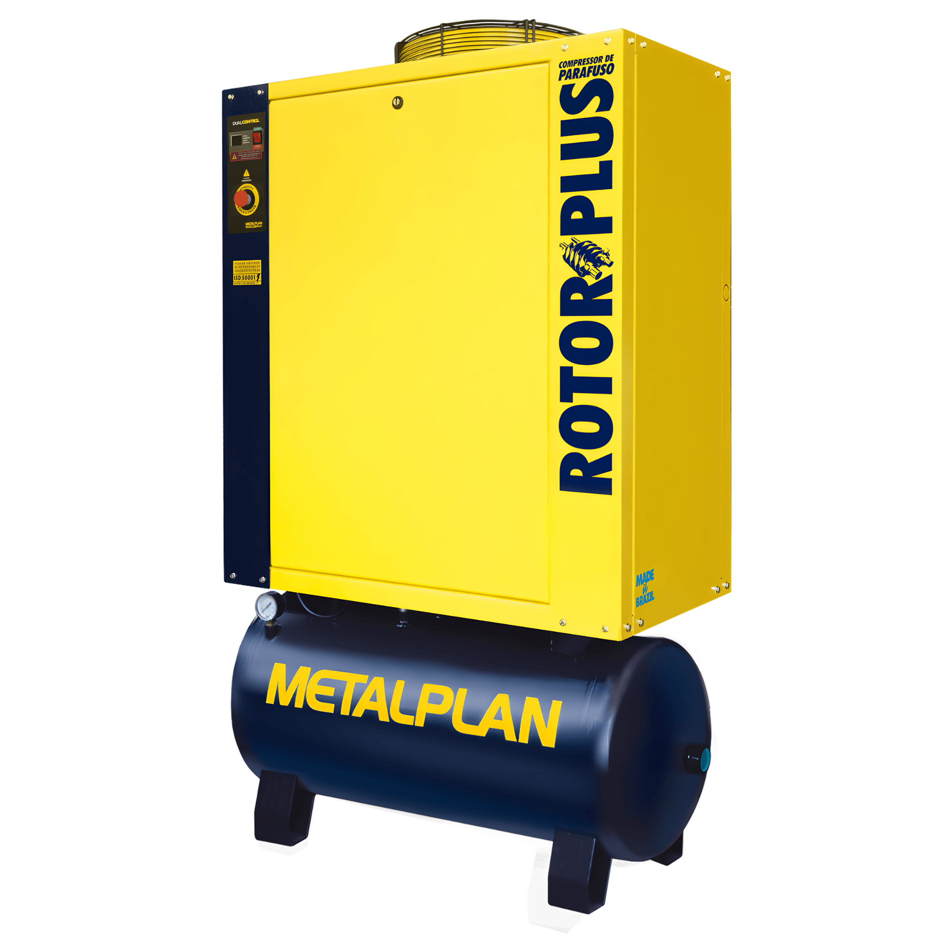 Compressor Parafuso Rotor Plus 25 HP 9BAR 380V 152 Litros Metalpan